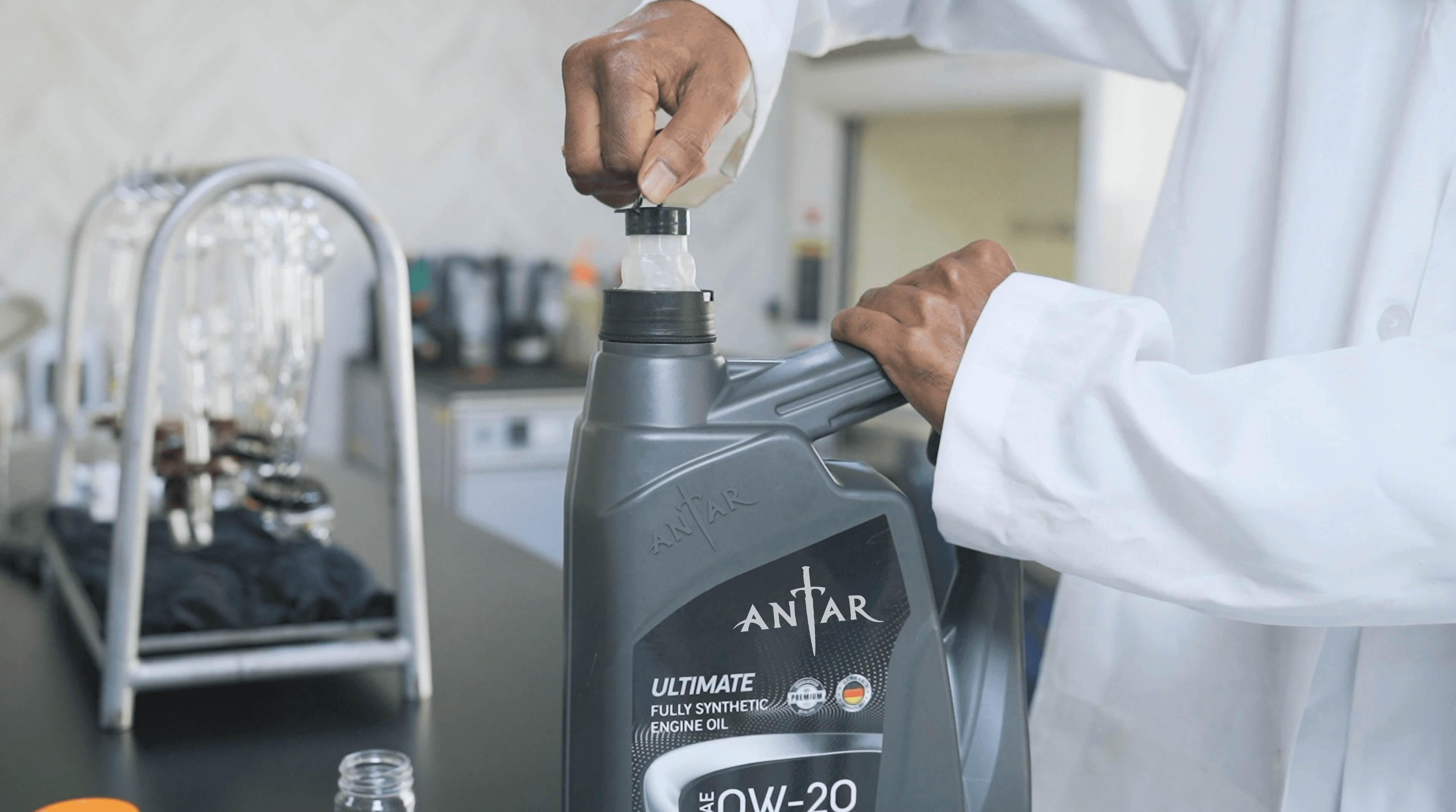 France AJ Holding antar premium lubricants banner