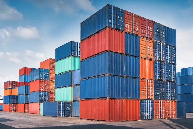 Shipping container used by France AJ Alimentaire for global food export and cold-chain logistics